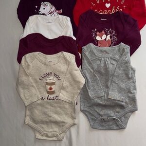 Baby girl bodysuits long sleeve